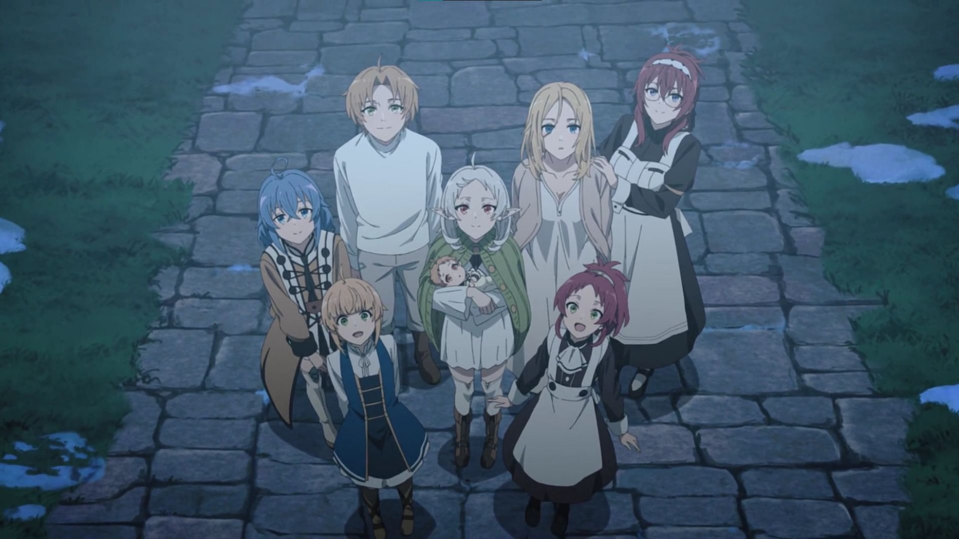 Rudues and his family as seen in the Mushoku Tensei anime (Image via Studio Bind)